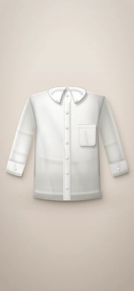 White cotton oxford shirt
